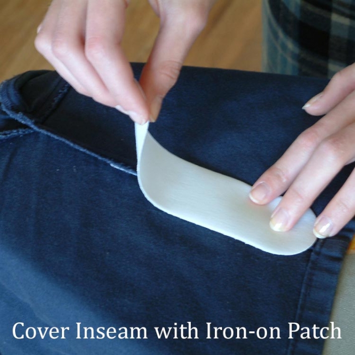 Patch Placed over Seam Allowance